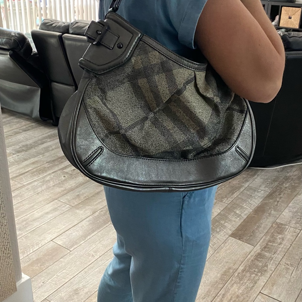 Burberry Glitter Nova check Shoulder Bag